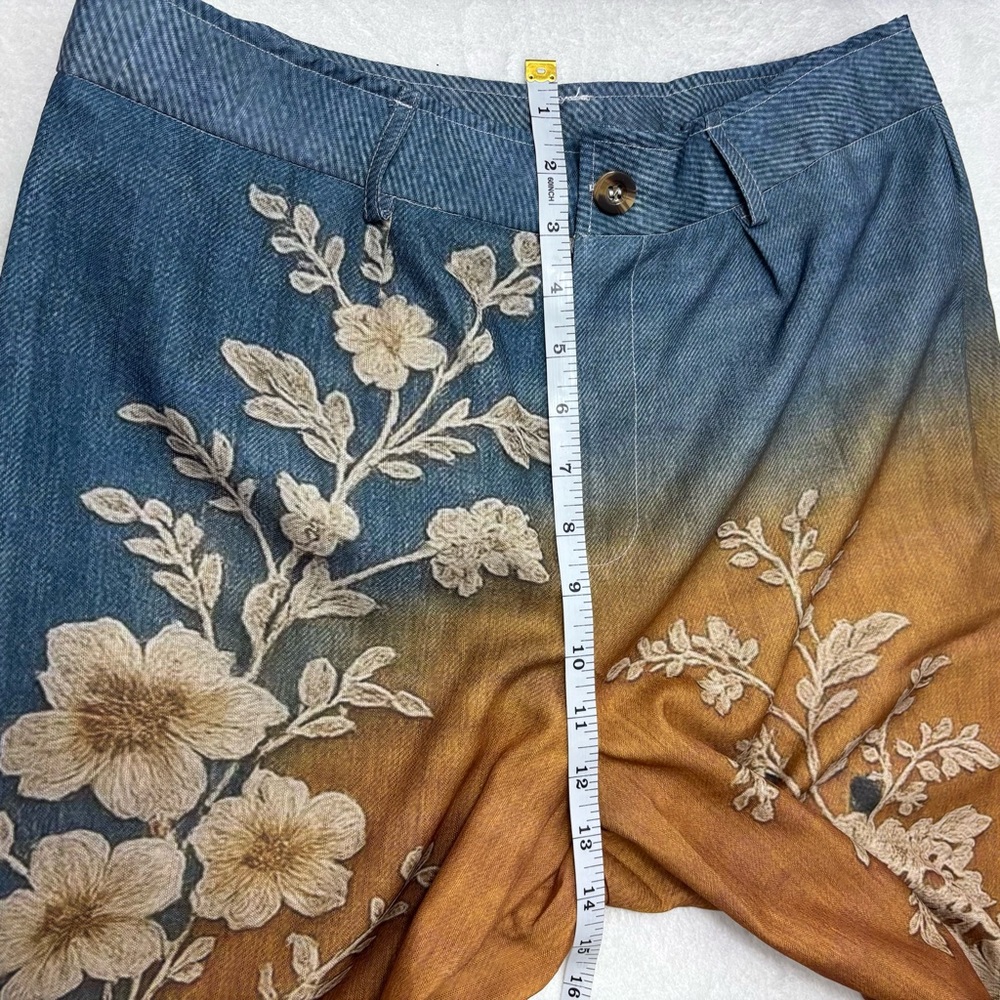 Floral Ombre Wide Leg Pants - Picture 6 of 11